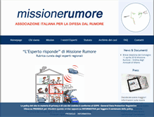 Tablet Screenshot of missionerumore.it